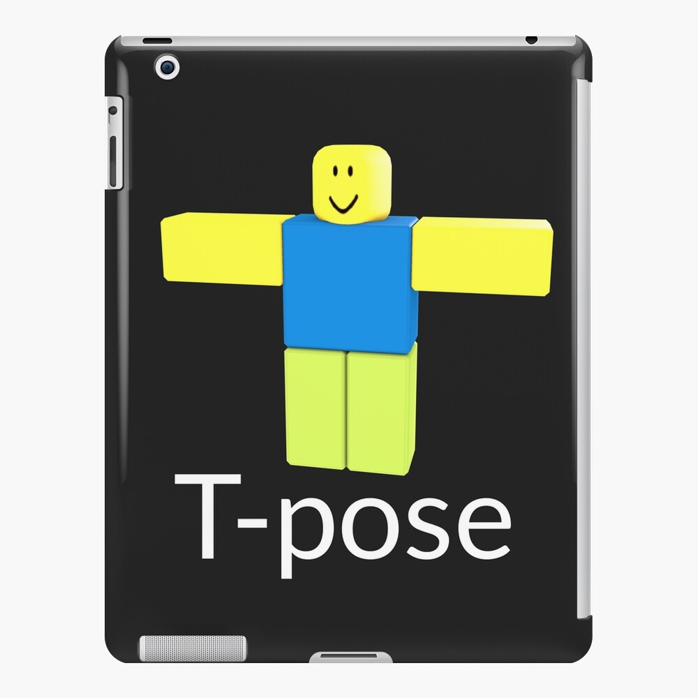 t posing roblox noob ipad case skin by bluesparkle001 redbubble