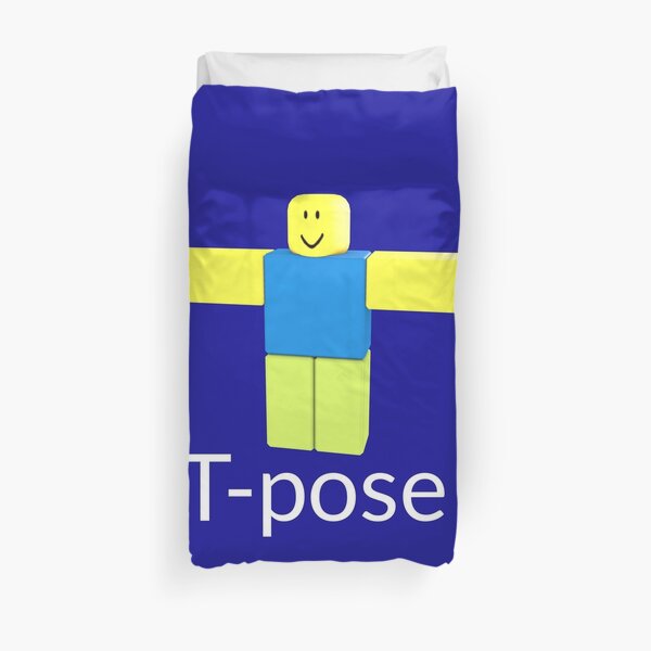 Roblox Noob T Pose Gift For Gamers Duvet Cover By Smoothnoob Redbubble - ntcbed roblox no noobs 2018 duvet cover set soft