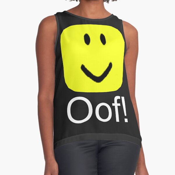 Roblox Oof T Shirts Redbubble - how to get the bigger head in roblox 2019