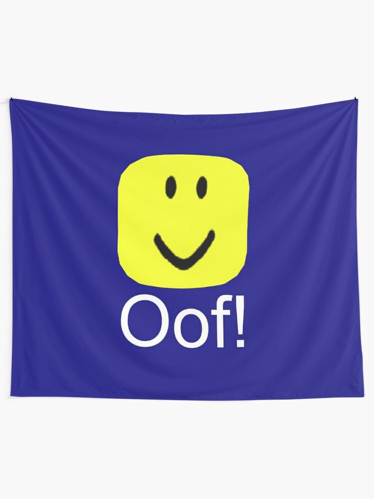Roblox Oof Noob Big Head Tapestry By Smoothnoob Redbubble - blue oof head roblox
