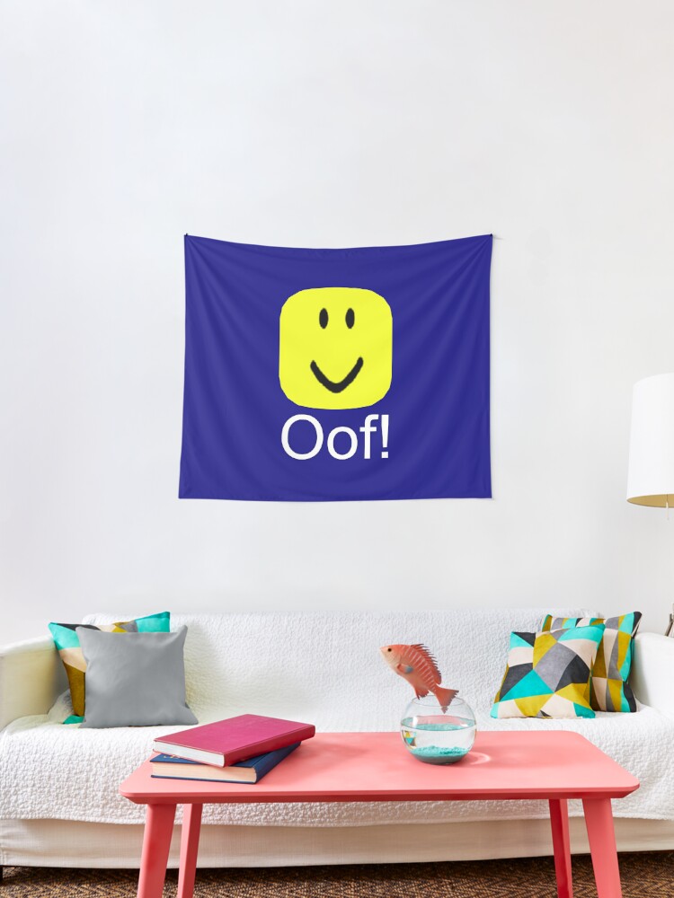 Roblox Oof Noob Big Head Tapestry By Smoothnoob Redbubble - bighead roblox oof head