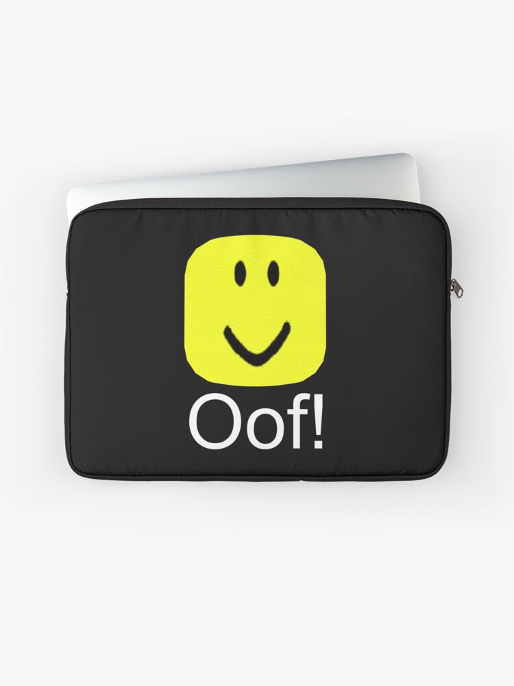 Roblox Oof Noob Big Head Laptop Sleeve By Smoothnoob Redbubble - transparent roblox head oof
