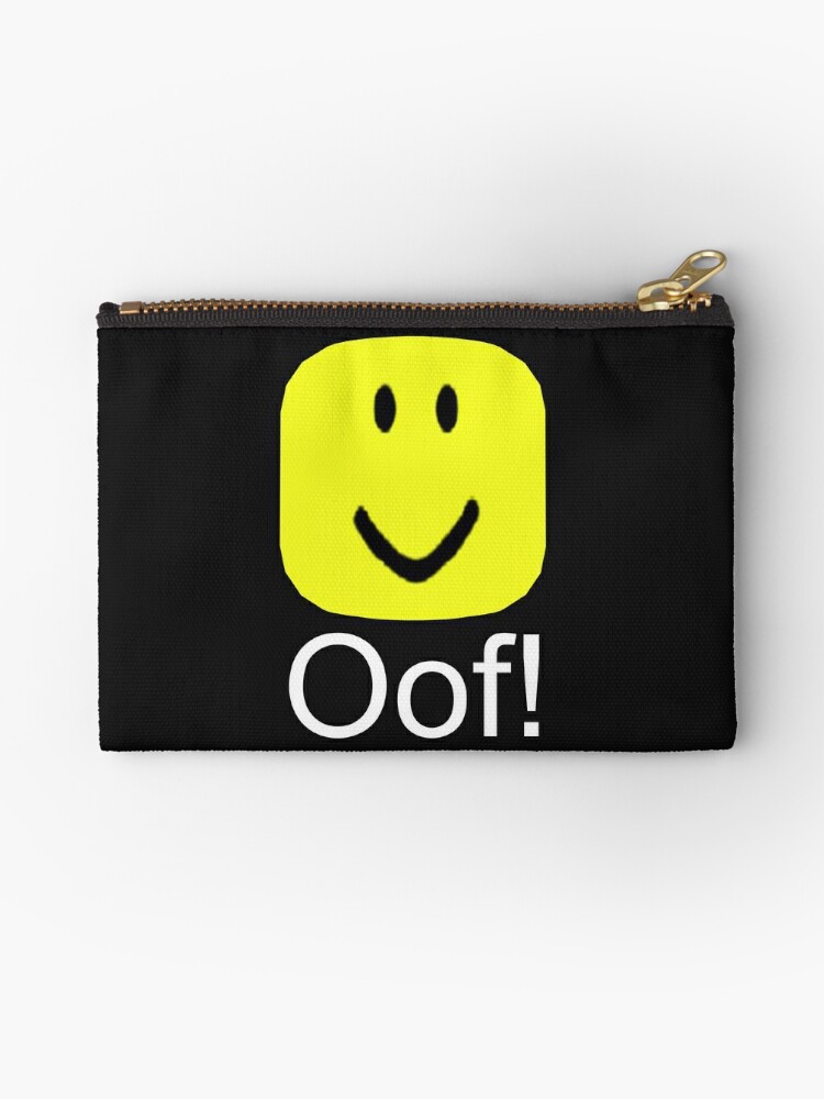 Roblox Oof Noob Big Head Zipper Pouch By Smoothnoob Redbubble - roblox noob big head roblox download