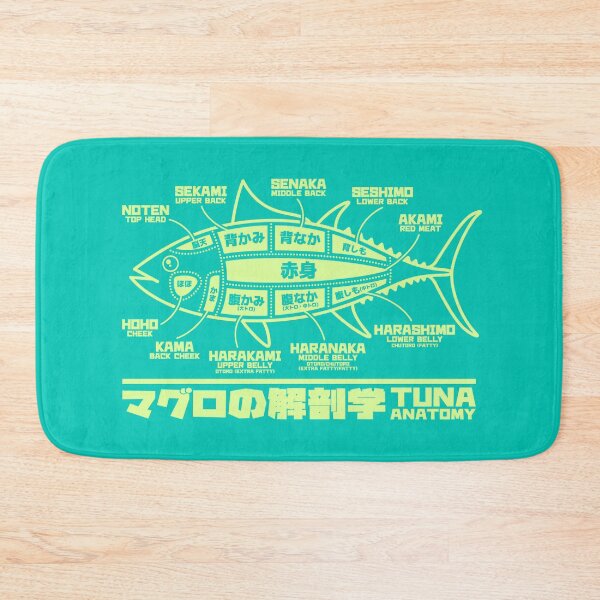 Item preview, Tuna Anatomy Japanese Maguro Sushi - Turquoise designed and sold by VoodooCircus.