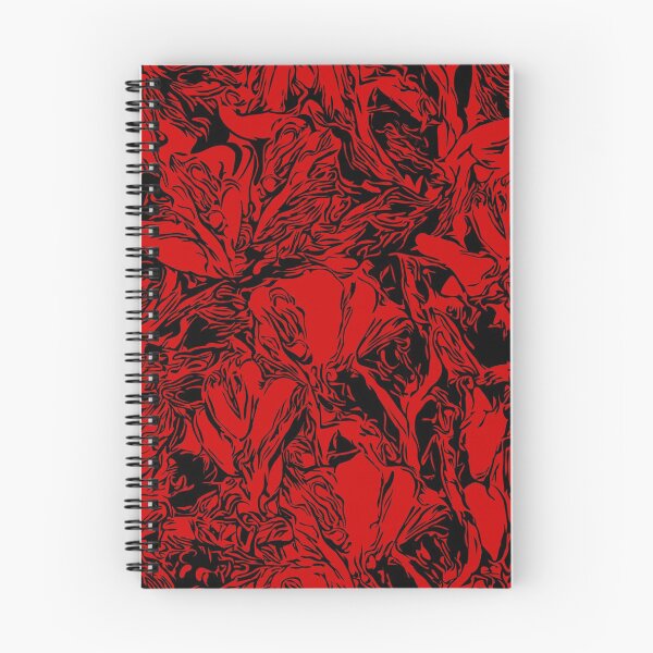 Item preview, Red + Black Abstract Floral Pattern designed and sold by L Diane Johnson.