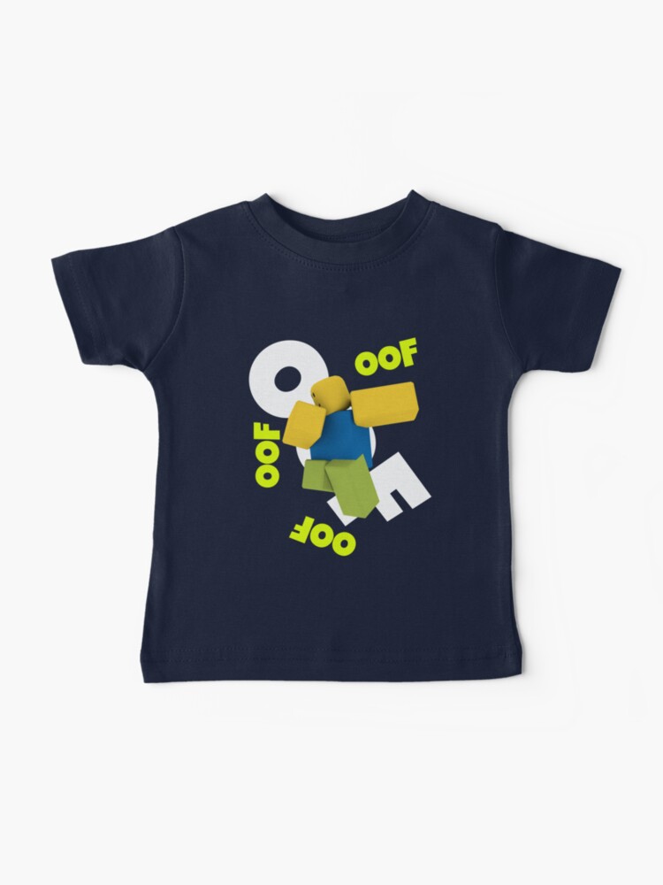 Roblox Oof Dancing Dabbing Noob Gifts For Gamers Baby T Shirt By Smoothnoob Redbubble - roblox oof tank tops redbubble