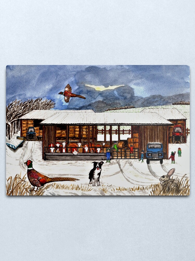 Alternate view of Winter Life - Wall Art Metal Print