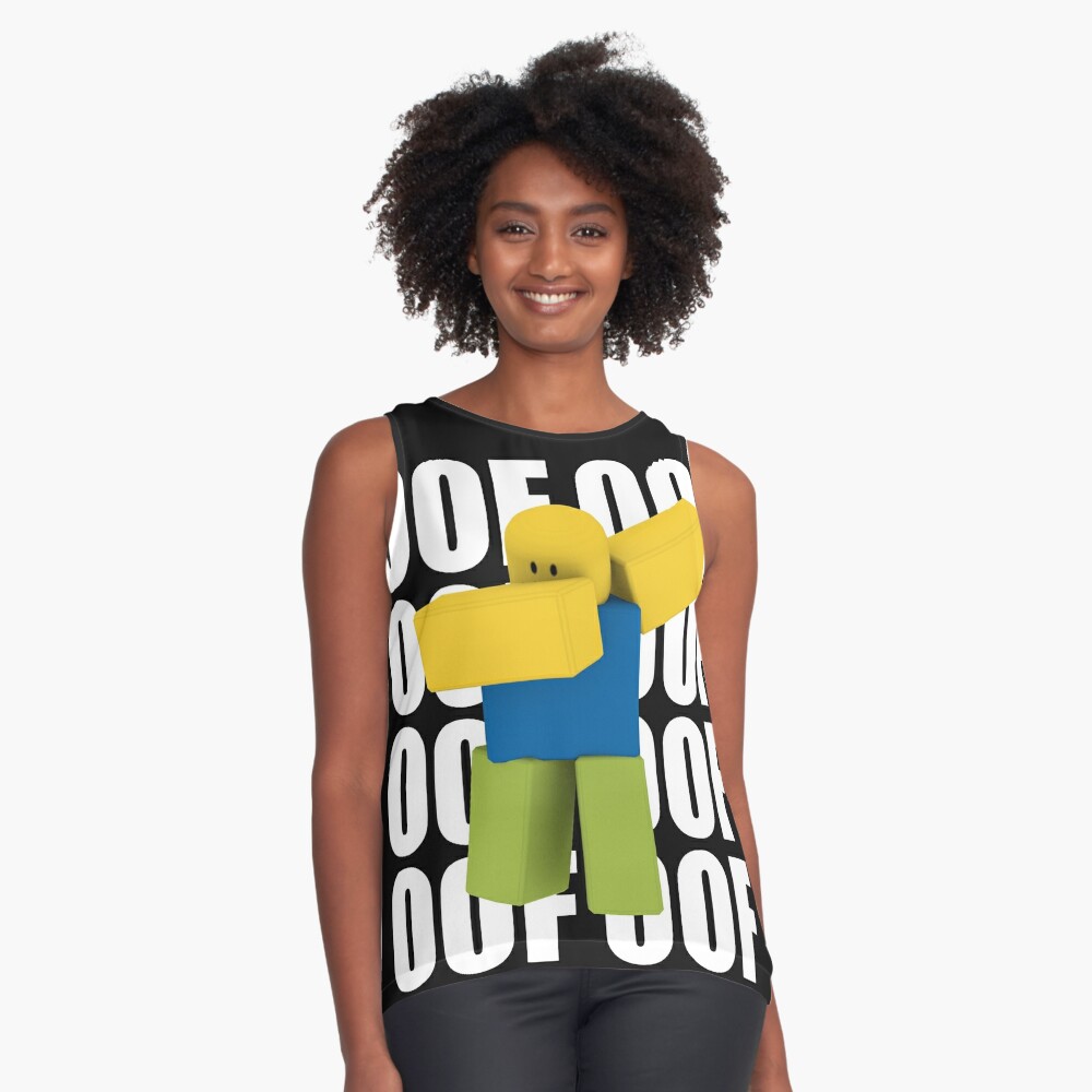 Roblox Oof Dabbing Dab Meme Funny Noob Gamer Gifts Idea Sleeveless Top By Smoothnoob Redbubble - muscular roblox noob dabbing