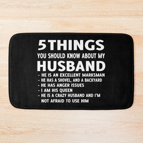 Item preview, 5 Things You should Know About My Husband designed and sold by suddenlysomeday.