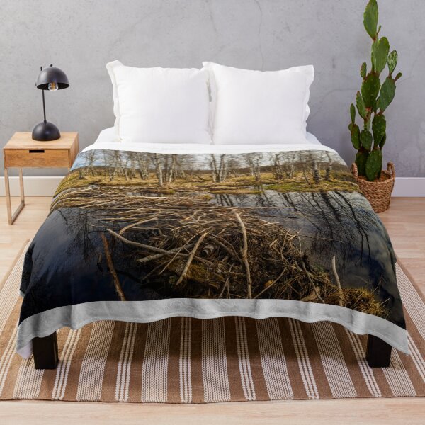 Item preview, Spring sky reflected in backwaters beaver dams designed and sold by yarvin13.