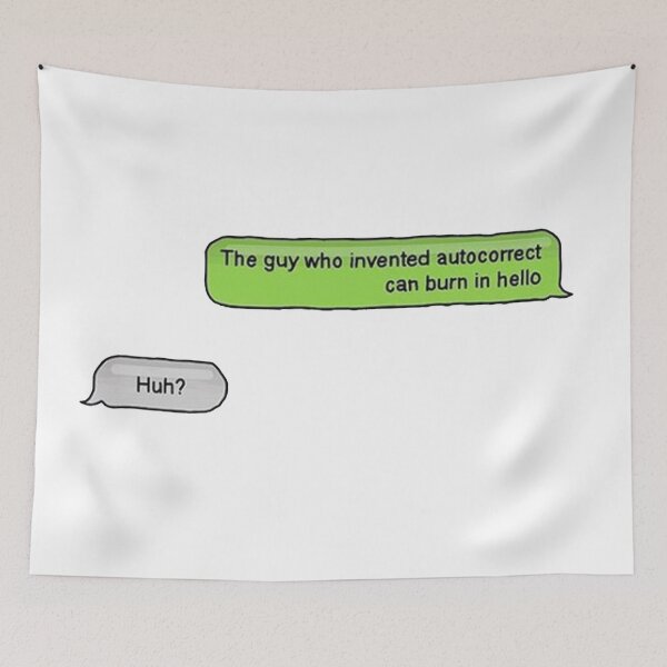 Item preview, Autocorrect text conversation designed and sold by Etchedclothing.