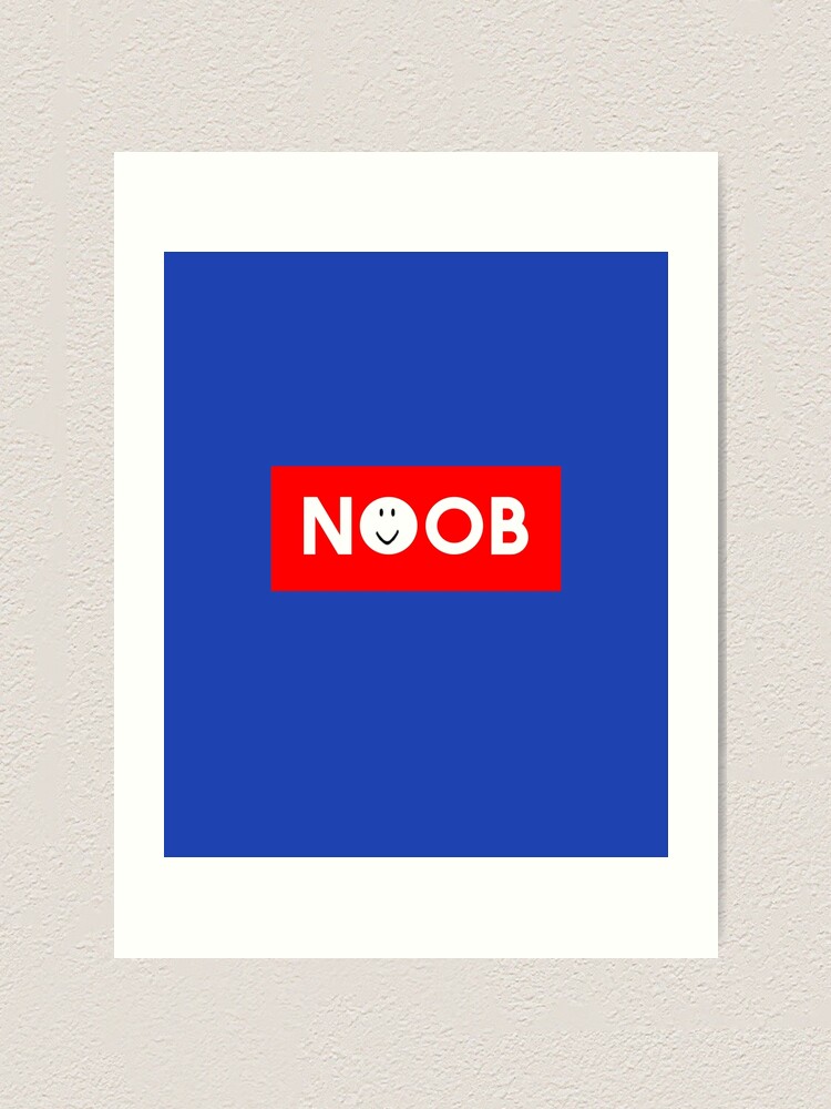 Lamina Artistica Roblox Noob Oof Gaming Noob De Smoothnoob Redbubble - papelería roblox noob redbubble