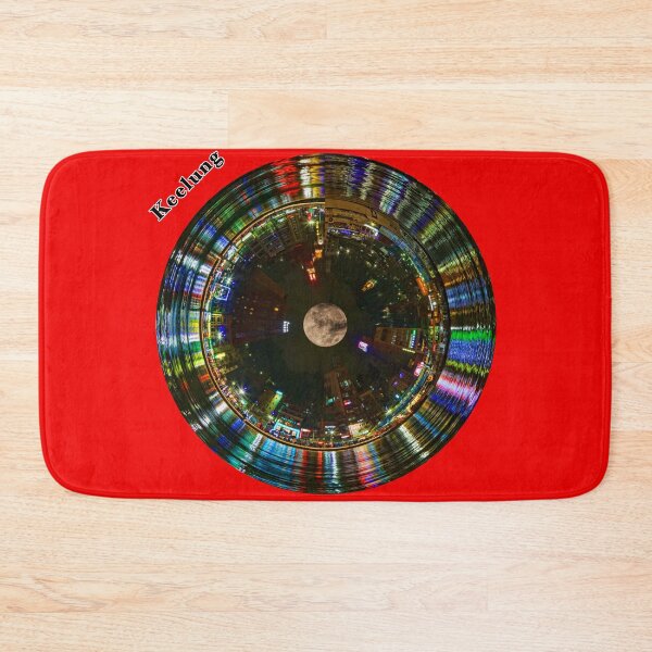 Item preview, Keelung Circular Cityscape - Night Circular Skyline of Keelung Harbor designed and sold by Warren Paul Harris.