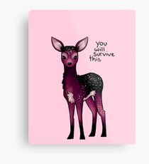 Galaxy Sparkle Fawn Metal Print