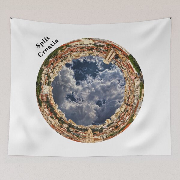Item preview, Split, Croatia Circular Cityscape - Circular Skyline of Split, Croatia designed and sold by Warren Paul Harris.
