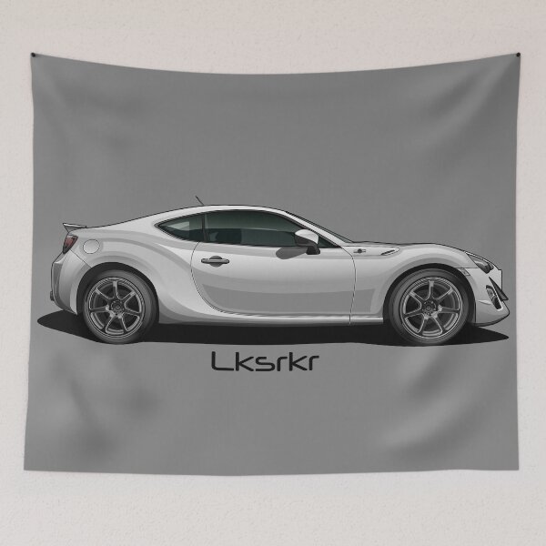 Item preview, White Toyota GT86 artwork designed and sold by Lksrkr.