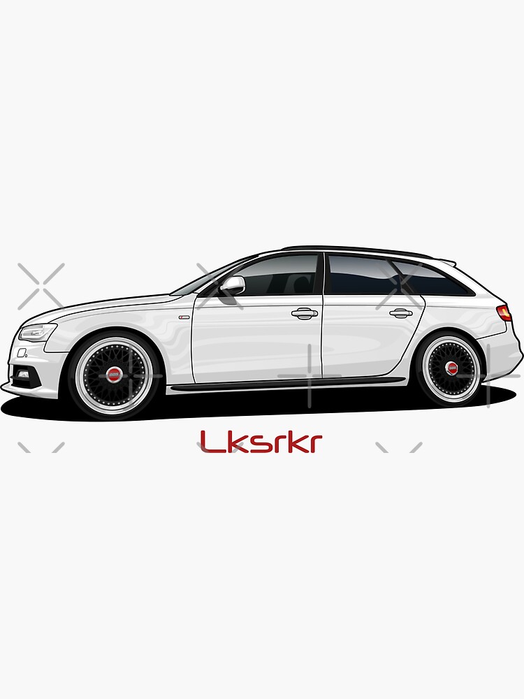 Audi a4 artwork Sticker by Lksrkr