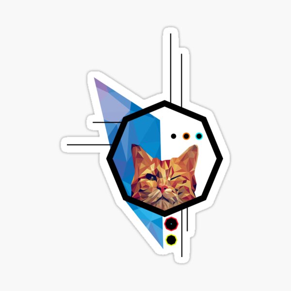 Cat design Sticker