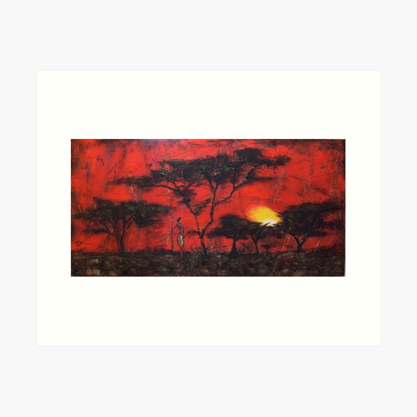 Maasailand Art Print