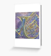Three Horns Greeting Card