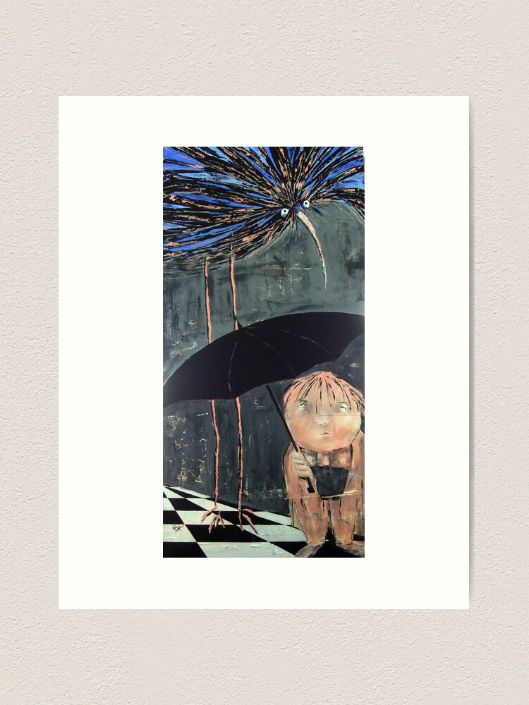 Alternate view of pinky goes to birdland Art Print
