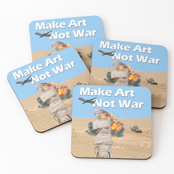 Item preview, Make Art, Not War designed and sold by EyeMagined.
