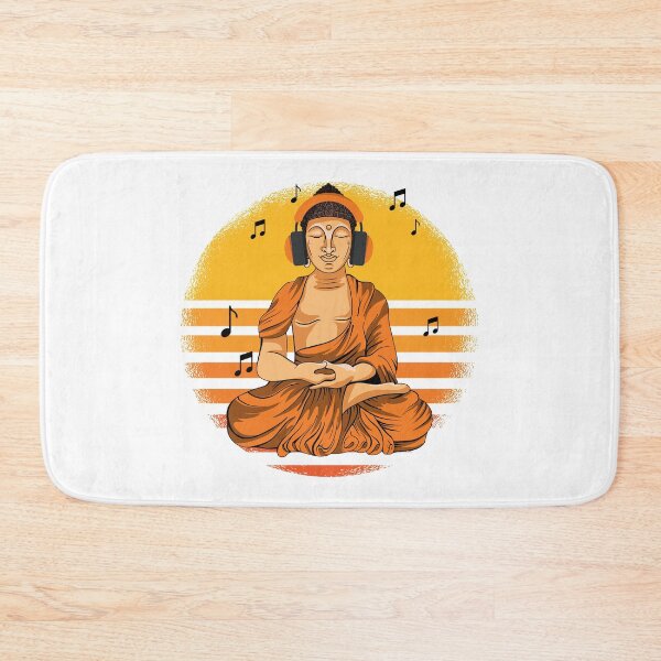 Item preview, Buddha with headphones. designed and sold by emphatic.
