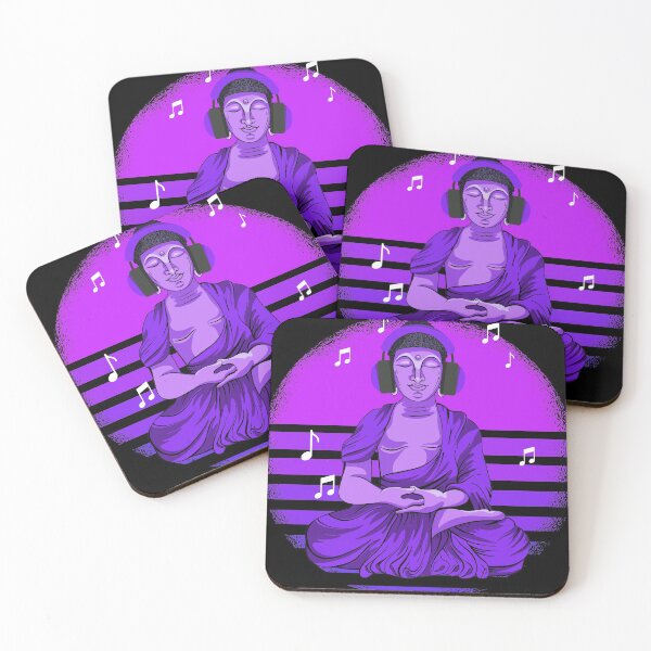 Item preview, Buddha with headphones. designed and sold by emphatic.