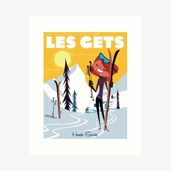 Item preview, Les Gets poster designed and sold by GAGodel.