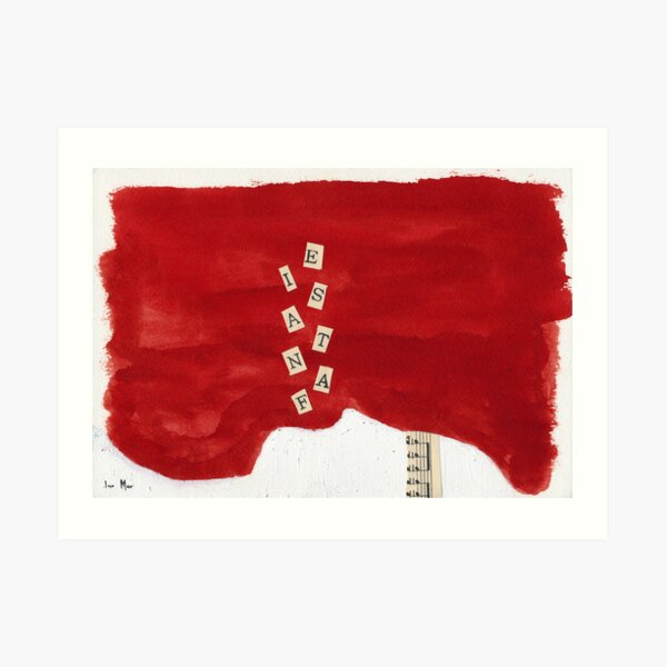 I wake up with your name on my lips Art Print