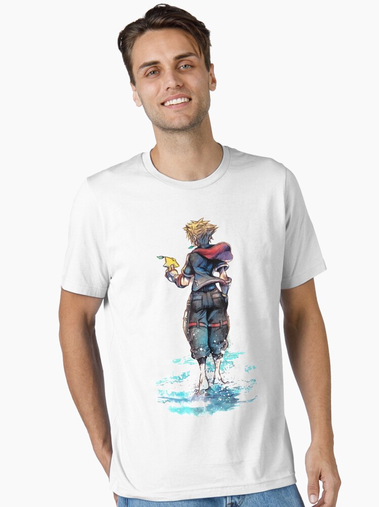 Imagen 1 de 7, Camiseta esencial con la obra Sora Kingdom Hearts 3, diseñada y vendida por CyberpunkNOW.