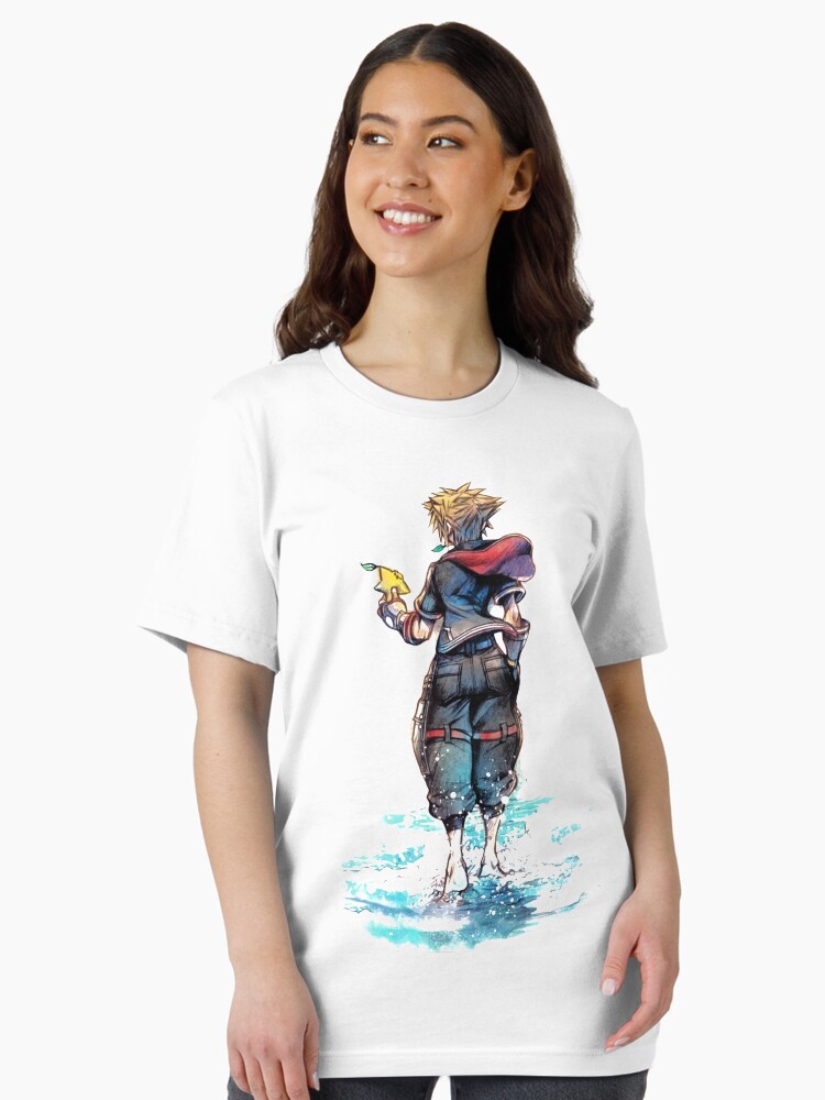 Imagen 2 de 7, Camiseta esencial con la obra Sora Kingdom Hearts 3, diseñada y vendida por CyberpunkNOW.
