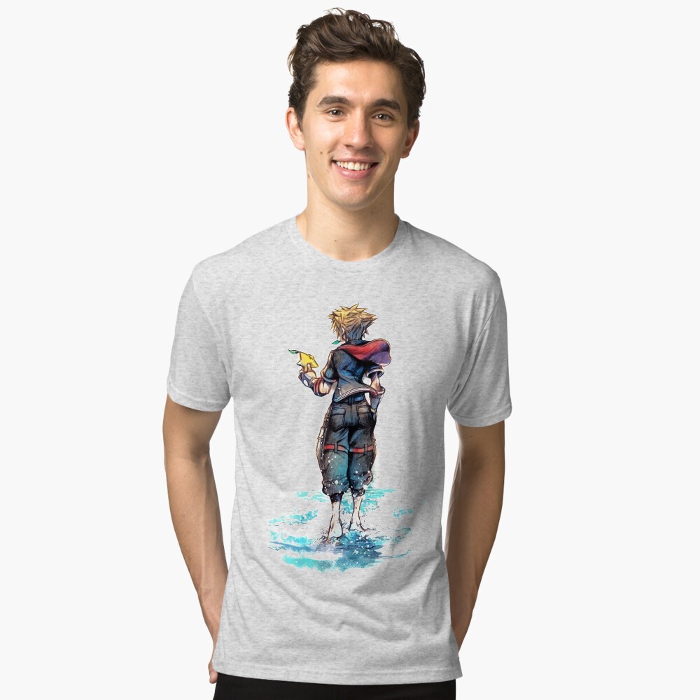Vista previa del artículo con la obra «Camiseta de tejido mixto», diseñado y vendido por CyberpunkNOW.
