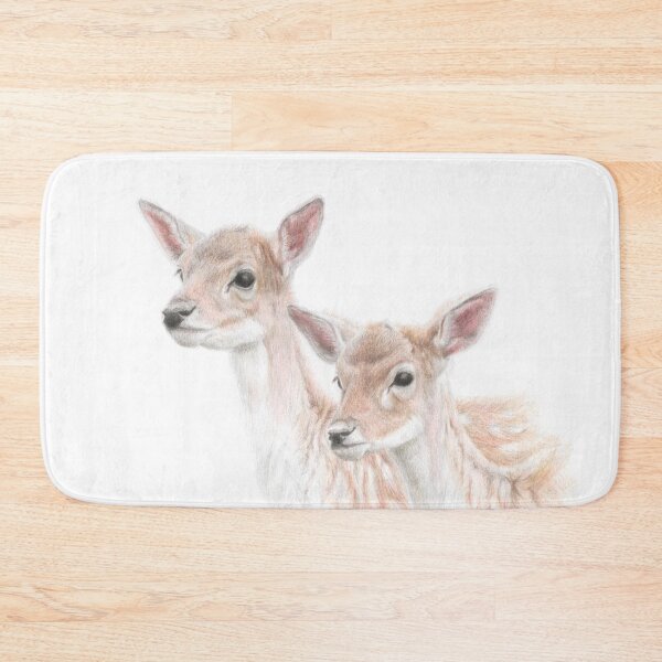 Item preview, A pair of fallow deer fawns designed and sold by Grey Heron Images.