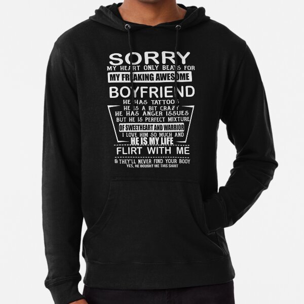 Hoodies for shop your boyfriend