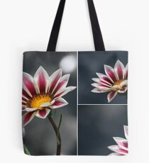 Triple Purple & White Flower Tote Bag