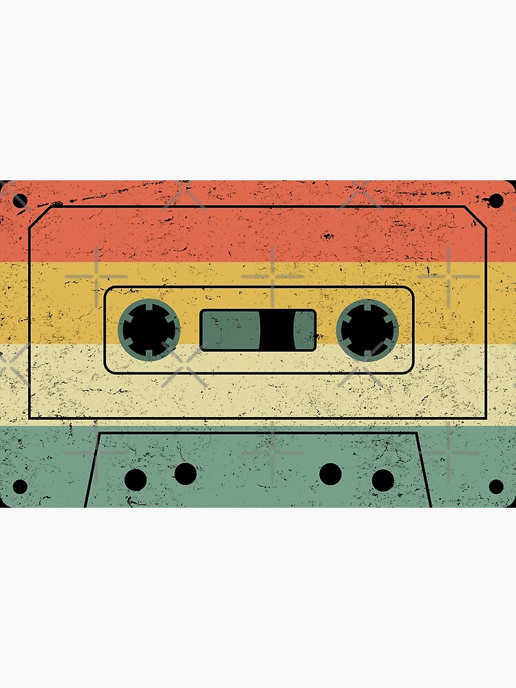 90s Cassette Tapes Screen Print Heat Transfer