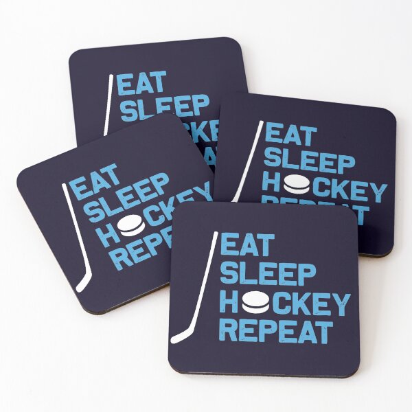 Item preview, Eat Sleep Hockey Repeat designed and sold by VibrantGifts.
