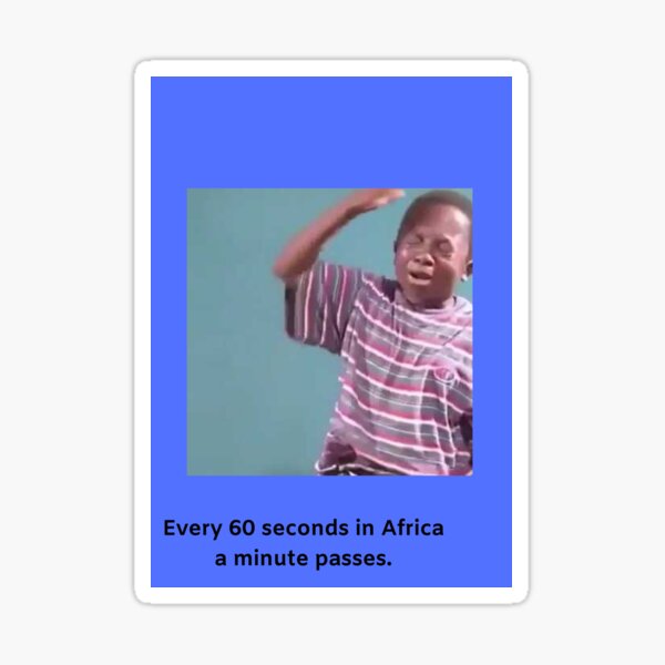 "Funny african kid meme" Sticker by Le1te Redbubble