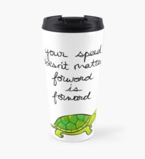Taza de viaje Adelante es Forward Turtle