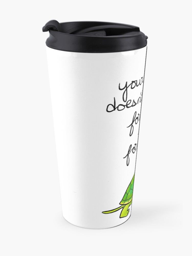 Alternate view of Forward is Forward Turtle Travel Mug