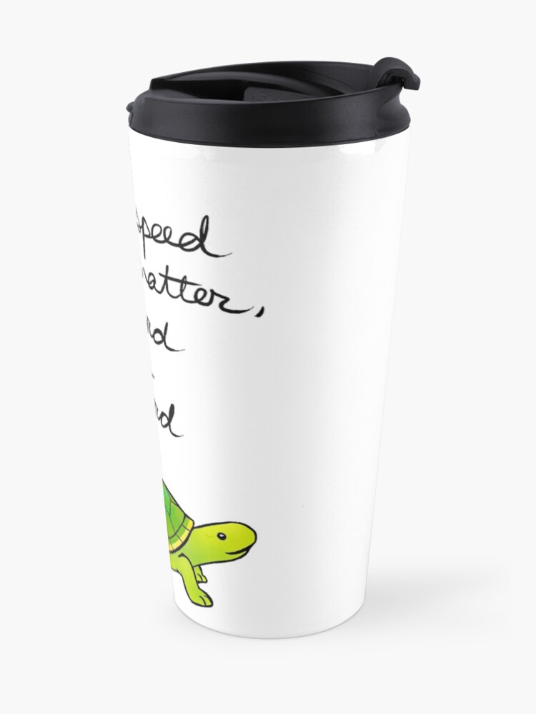 Alternate view of Forward is Forward Turtle Travel Mug