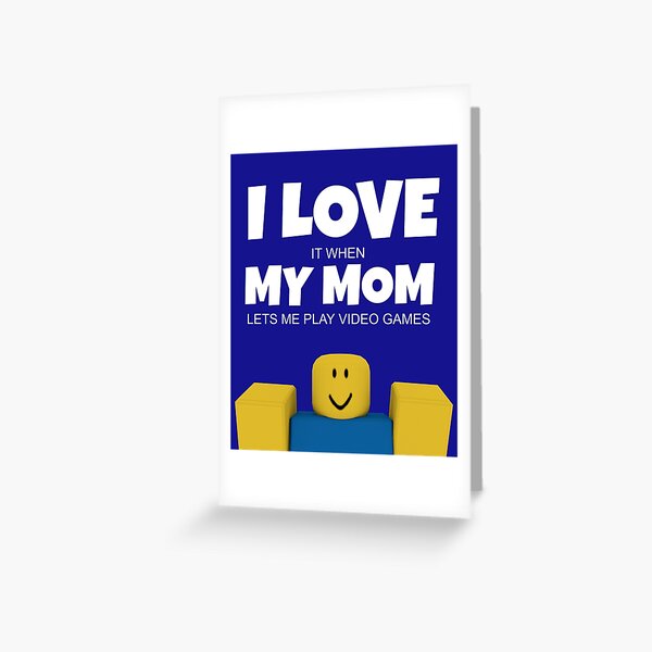 Roblox Gamers Greeting Cards Redbubble - robloxliving the life of a noob music video