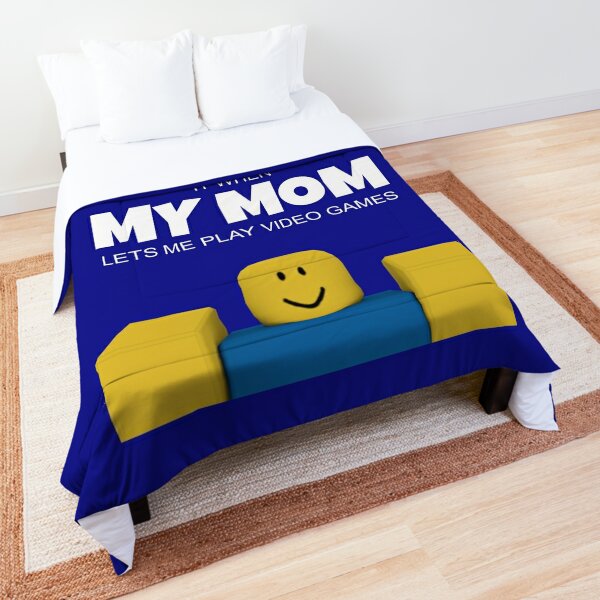 Roblox Oof Meme Funny Noob Head Gamer Gifts Idea Comforter By Smoothnoob Redbubble - beds roblox