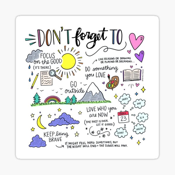 Think Positive Sticker – Self-Love Overflow