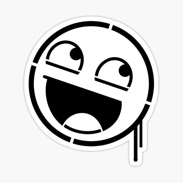 Awesome Face Epic Smiley Sticker for Sale by Thomas Ullrich