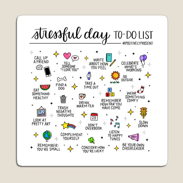 Item preview, Stressiger Tag, zum der Liste zu tun - positiv anwesend designed and sold by Positively Present.