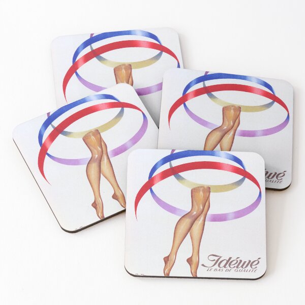 Item preview, IDEWE Pantyhose Stockings Hosiery Vintage French Fashion Advertising designed and sold by retroposters.