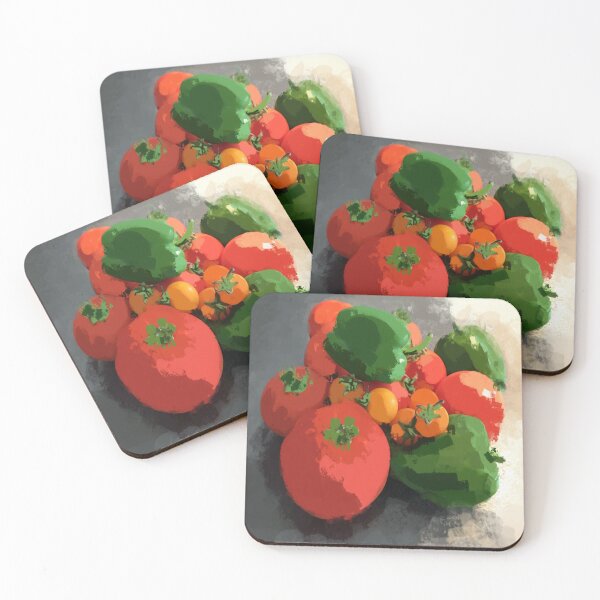 Artikelvorschau, Rot-gelbe Tomaten und grüne Paprikaschoten entworfen und verkauft von OlaG.