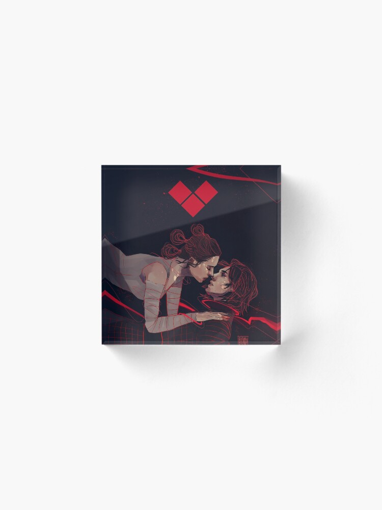 Alternate view of Red Thread Acrylic Block